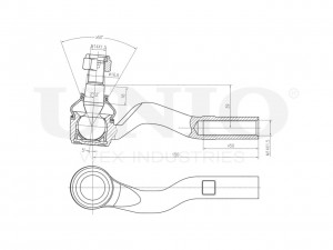Наконечник рулевой правый SSP-10129 UNIO