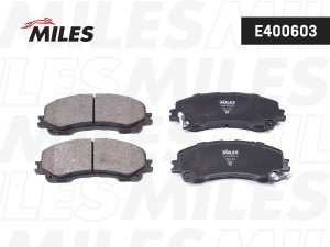 Колодки тормозные передние (Смесь Low-Metallic) NISSAN X-TRAIL (32)/INFINITI Q50 E400603 MILES