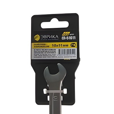 Ключ рожковый 10х11мм CrV Pro ЭВРИКА ER-51011 EVRIKA