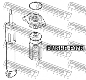 Пыльник заднего амортизатора с отбойником BMW 5 GT 2008-2013 BMSHB-F07R BMSHB-F07R FEBEST