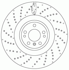 MERCEDES BENZ ПЕРФОРАЦИЯ DF6687S TRW