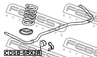 Втулка заднего стабилизатора d25.4 CADILLAC SRX 2010-2016 CDSB-SRX2R CDSB-SRX2R FEBEST