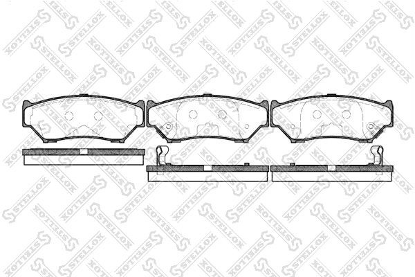 389 12=389 02=FDB1020=572247B !колодки дисковые п.\ Suzuki Vitara 1.6i-1.9TD <98 400-012-SX STELLOX