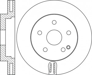 Диск тормозной MERCEDES E (W211) (02-09) передний (1шт.) NIBK RN1701 NIBK