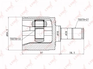 ШРУС внутренний CI-3400 LYNXAUTO