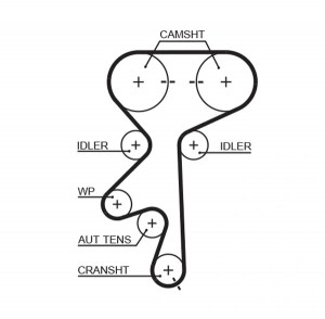 Ремень зубчатый 5499XS 162 x 20 (8597-15499) 5499XS GATES