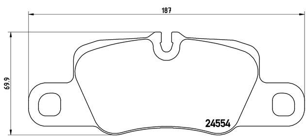 Колодки тормозные дисковые PANAMERA 970/971 09 P65020 P65020 BREMBO