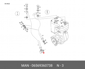 О-КОЛЬЦО 14X1.5 / 06.56936-0738 06569360738 MAN