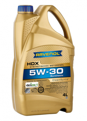 Масло моторное RAVENOL HDX 5W30 синт. ILSAC GF-7A 4л 1111125-004-01-999 RAVENOL