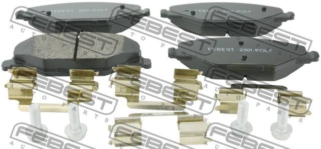 Колодки передние VW POLO SEDAN 2301-POLF 2301-POLF FEBEST