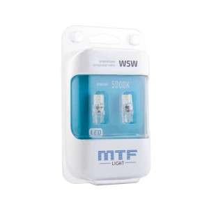 Лампа светодиодная 12V W5W T10W 2.1х9.5d блистер (2шт.) MTF W5W50GA MTF