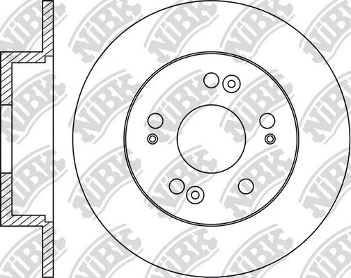 Диск тормозной HONDA ACCORD 2.0-2.4 03- задний RN1203 RN1203 NIBK