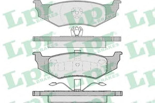 Колодки задние CHRYSLER VOYAGER III, SEBRING 01-07 05P894 05P894 LPR