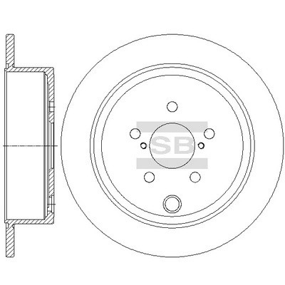 Диск тормозной задний SUBARU LAGASY V 09-, FORESTER 08- SD4706 SD4706 SANGSIN
