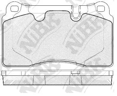 Колодки передние (VW TOUAREG (7L_, 7P5)) PN0486 PN0486 NIBK