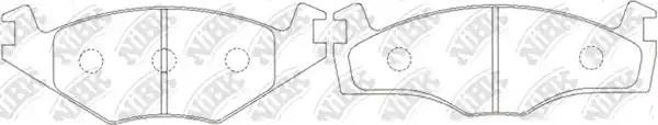 Колодки тормозные VW Golf 2 (1.6),Golf 3 (1.4/1.6/1.9 D) передние (4шт.) NIBK PN2121 NIBK