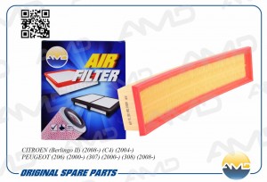 Фильтр воздушный CITROEN Berlingo II, 2008-, C4, 2004-, PEUGEOT 206, 2000-, 307, AMD.FA388 AMD