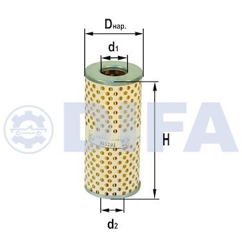 Фильтр масл ЗМЗ-402 Дифа (бумага) DIFA5201 DIFA