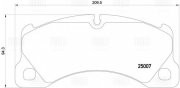 Колодки торм. Porsche Macan (14-)/(18-) диск. перед. (в комплекте с 2-мя датч.)  PF1607 TRIALLI