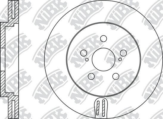 Диск тормозной TOYOTA LC J100 4.2-4.7 00-05/LEXUS LX470 02-07 задний RN1219 RN1219 NIBK