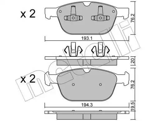 VOLVO XC60 (2008>) XC90 2009> 2208340 METELLI