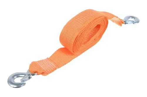 трос буксировочный! лента, 7т, 5м, с крюками, в пакете\ BRX0080028 BRIX