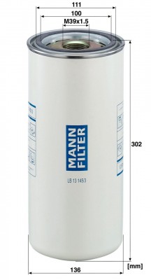 Фильтр воздушный сепаратор LB13145/3 LB 13 145-3 MANN FILTER