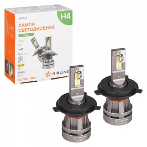 Лампa светодиод. H4, 12/24В, 28Вт, 3000К (Желтый), 5000Лм, для рефлект./линз. оп AEAR114 AIRLINE