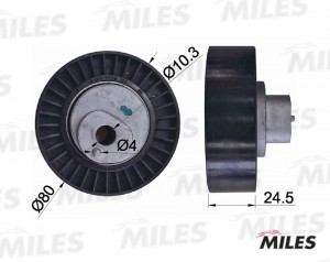 Ролик ремня приводного BMW E36/E34/E39/E38/X5 M43/50/52/54/S50/54/65/85 (INA 532 AG03018 MILES