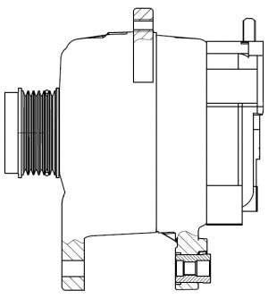 Генератор для а/м Hyundai ix35 10-/i40 11- 2.0GDI 120A LG0807 LG 0807 START VOLT