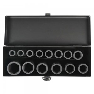 Набор головок ударных удлиненных 1/2 78мм 14 пр. (10-27мм) мет. кейс. ATAS062 AIRLINE