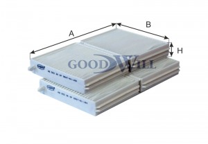 Фильтр салона AG5522KCF AG 552 2K CF GOODWILL