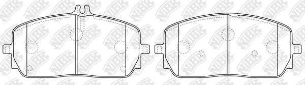 Колодки тормозные MERCEDES A-Class (W177),CLA (C118),GLB (X247) передние (4шт.)  PN0763 NIBK