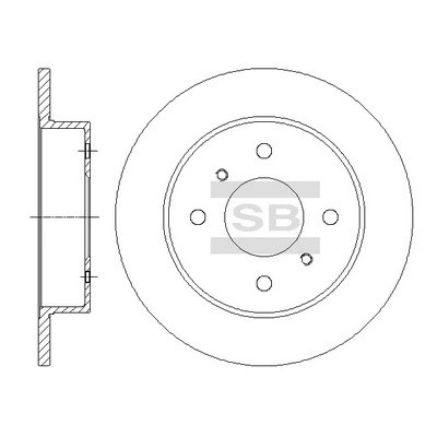 Тормозной диск  SD4236 SD4236 SANGSIN