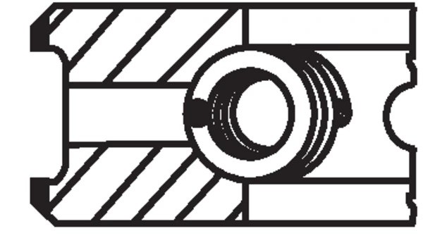 Кольца поршневые d120 3,5*2,5*3,0 D9A/B Volvo FM 03876N0 MAHLE KNECHT
