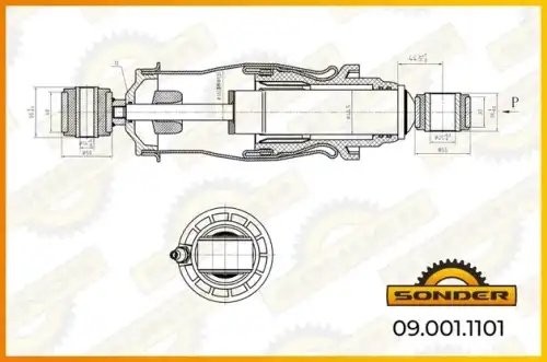 Амортизатор кабины MB о.н 9428905319 — 2 года безусловной гарантии 090011101 SONDER