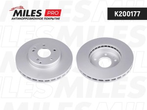 Диск тормозной (серия PRO с антикоррозионным покрытием) MERCEDES W202/W203/W210/ K200177 MILES