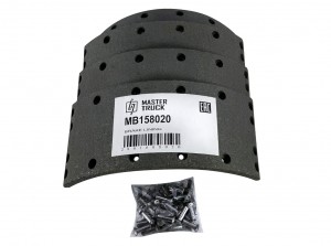 Накладка тормозной колодки HYUNDAI Mighty передней/задней (4шт) MASTER TRUCK MB158020 MASTER TRUCK