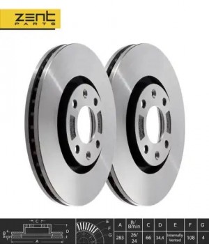 диск тормозной передний Z05941 ZENTPARTS