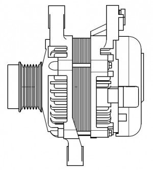 Генератор для а/м Toyota Rav 4 (12-) 2.0i/Auris (12-) 1.6i 100A (LG 1942) LG 1942 START VOLT