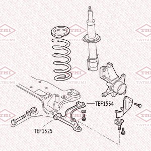 сайлентблок перед. рычага перед.!\ FIAT Ducato 08> TEF1525 TATSUMI
