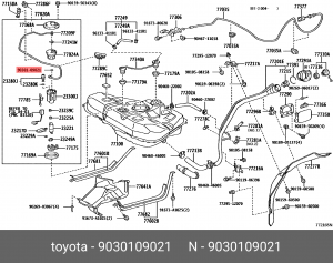 Кольцо уплотнительное 90301-09021 90301-09021 TOYOTA