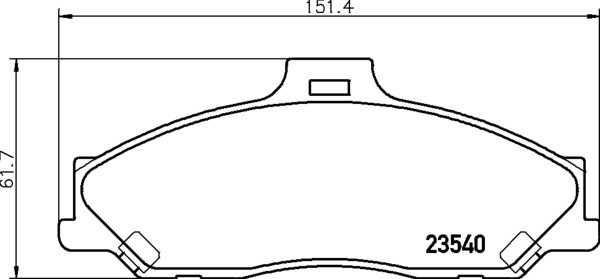 Колодки тормозные FORD Ranger MAZDA B-Serie задние (4шт.) MINTEX MDB2053 MINTEX