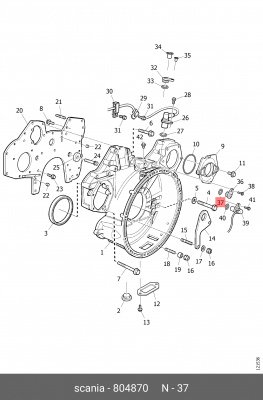 Уплотнительное кольцо 804870 SCANIA