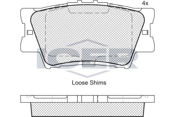 181761 колодки дисковые задние!\ Toyota RAV4 2.0/2.2 D-4D 06> 181761 ICER