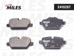 Колодки тормозные задние (без датчика + болты) (Смесь Low-Metallic) (BMW E81/E87 E410267 MILES
