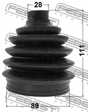 SSANG YONG ACTYON (2010>) 89X111X28MM 1417PNA FEBEST
