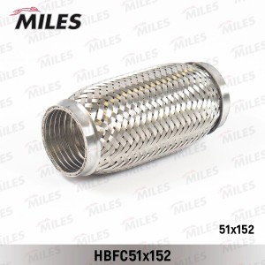 Труба гофрированная (гофра) кольцевым плетением и металлорукавом 51X152 HBFG51X1 HBFG51X152 MILES