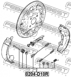 NISSAN TERRANO III (D10) (2014>) 0204-D10R-KIT FEBEST