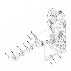 Шкив вентилятора 3302 дв.Cummins ISF 2.8 (5294349/5262501/5294350) (Haffen) 0309 HAFFEN